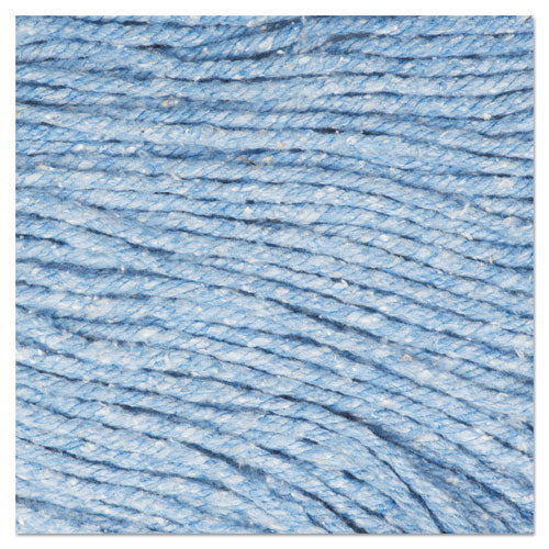 Super Loop Wet Mop Head, Cotton/synthetic Fiber, 5" Headband, Medium Size, Blue, 12/carton - Image 2
