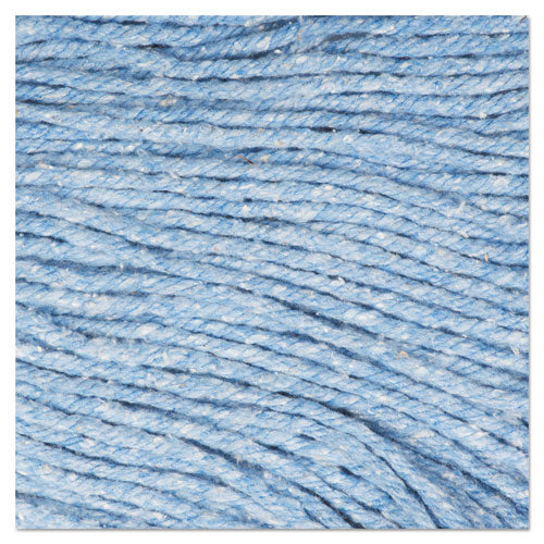 Super Loop Wet Mop Head, Cotton/synthetic Fiber, 5" Headband, Medium Size, Blue - Image 2