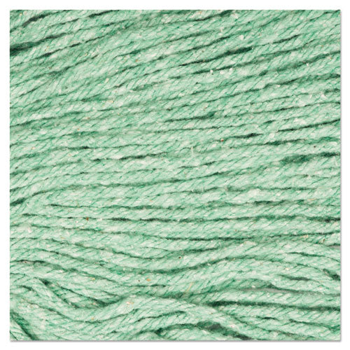 Super Loop Wet Mop Head, Cotton/synthetic Fiber, 5" Headband, Medium Size, Green, 12/carton - Image 3
