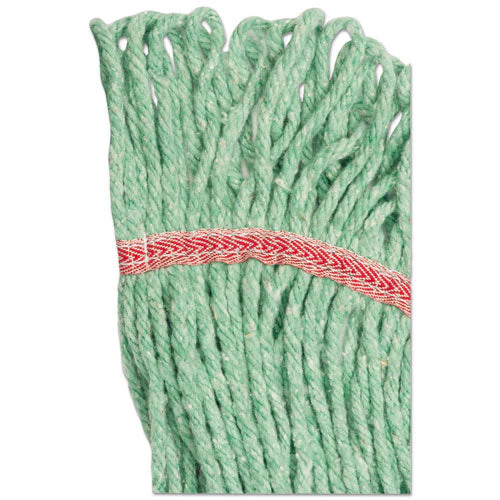 Super Loop Wet Mop Head, Cotton/synthetic Fiber, 5" Headband, Large Size, Green - Image 3