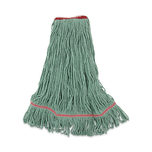 Mop Head, Premium Standard Head, Cotton/rayon Fiber, Large, Green - Image 1