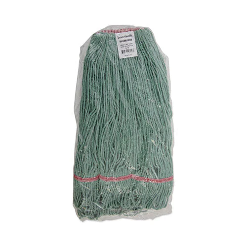 Mop Head, Premium Standard Head, Cotton/rayon Fiber, Large, Green - Image 3