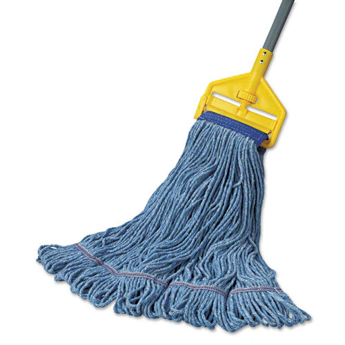 Super Loop Wet Mop Head, Cotton/synthetic Fiber, 5" Headband, X-large Size, Blue, 12/carton - Image 2