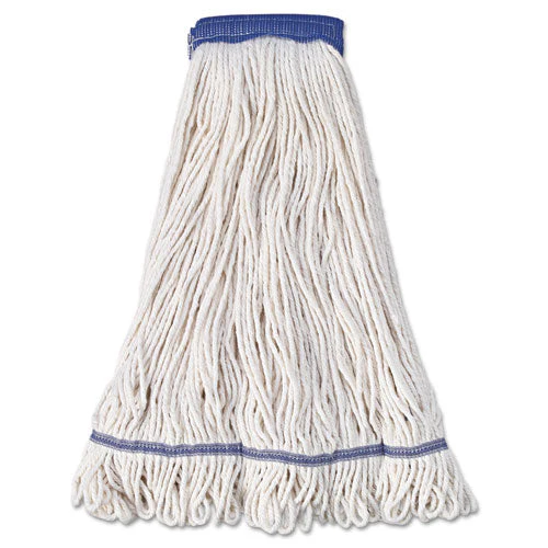 Super Loop Wet Mop Head, Cotton/synthetic Fiber, 5" Headband, X-large Size, White, 12/carton - Image 1