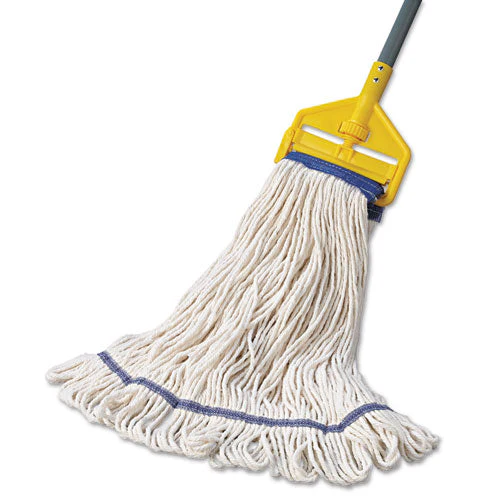 Super Loop Wet Mop Head, Cotton/synthetic Fiber, 5" Headband, X-large Size, White, 12/carton - Image 2