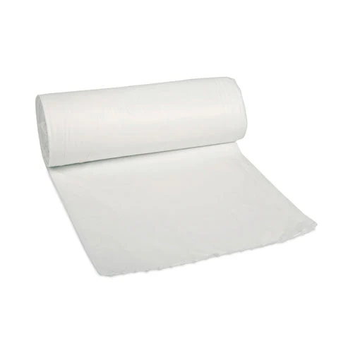 Linear Low Density Can Liners, 30 Gal, 0.62 Mil, 30" X 36", White, 10 Bags/roll, 20 Rolls/carton - Image 1