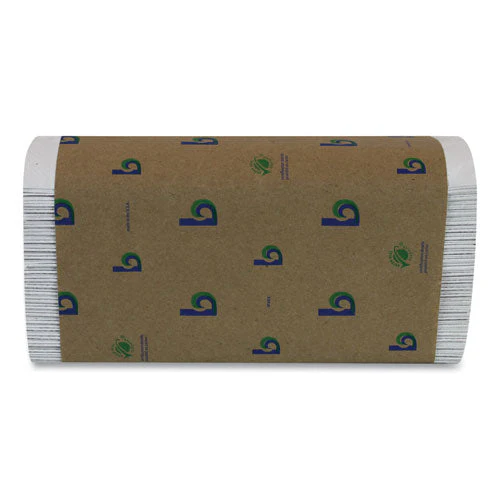 Boardwalk Green C-fold Towels, 1-ply, 10.13 X 12.75, Natural White, 150/pack, 16 Packs/carton - Image 3