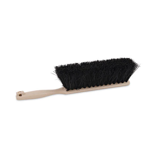 Counter Brush, Black Tampico Bristles, 4.5" Brush, 3.5" Tan Plastic Handle - Image 1