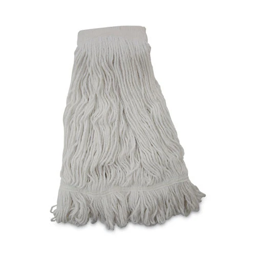 Mop Head, Pro Loop Web/tailband, Premium Saddleback Head, Ryn, 24-oz., Wh, 12/ct - Image 1