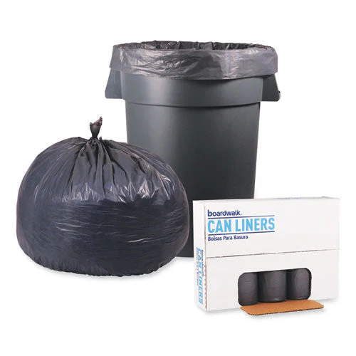 Low-density Waste Can Liners, 60 Gal, 0.95 Mil, 38" X 58", Gray, 25 Bags/roll, 4 Rolls/carton - Image 3