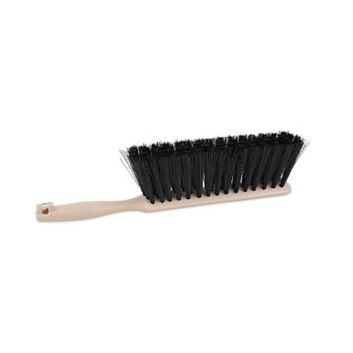 Counter Brush, Black Polypropylene, 4.5" Brush, 3.5" Tan Plastic Handle - Image 1