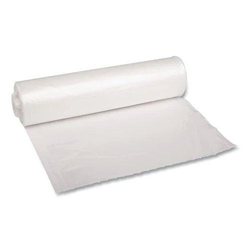 Recycled Low-density Polyethylene Can Liners, 33 Gal, 1.4 Mil, 33" X 39", Clear, 10 Bags/roll, 10 Rolls/carton - Image 1