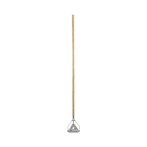 Quick Change Metal Head Wooden Mop Handle, Junior, 0.88" Dia X 54", Natural - Image 1