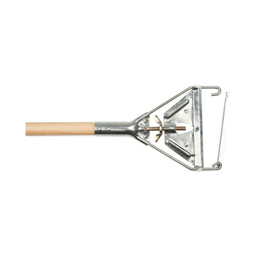 Quick Change Metal Head Mop Handle For No. 20 And Up Heads, 62" Wood Handle - Image 3
