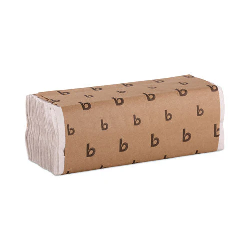 C-fold Paper Towels, 1-ply, 11.44 X 10, Bleached White, 200 Sheets/pack, 12 Packs/carton - Image 1