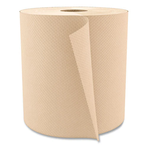 Hardwound Paper Towels, Nonperforated, 1-ply, 8" X 800 Ft, Natural, 6 Rolls/carton - Image 1