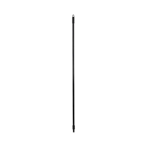 Fiberglass Broom Handle, Nylon Plastic Threaded End, 1″ Dia X 60″, Black
