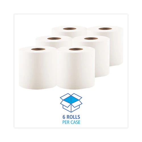 Center-pull Hand Towels, 2-ply, Perforated, 7.87 X 10, White, 600/roll, 6 Rolls/carton - Image 3