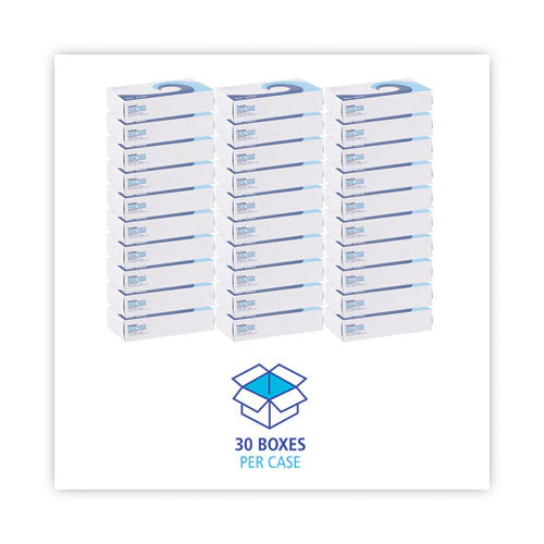 Office Packs Facial Tissue, 2-ply, White, Flat Box, 100 Sheets/box, 30 Boxes/carton - Image 3