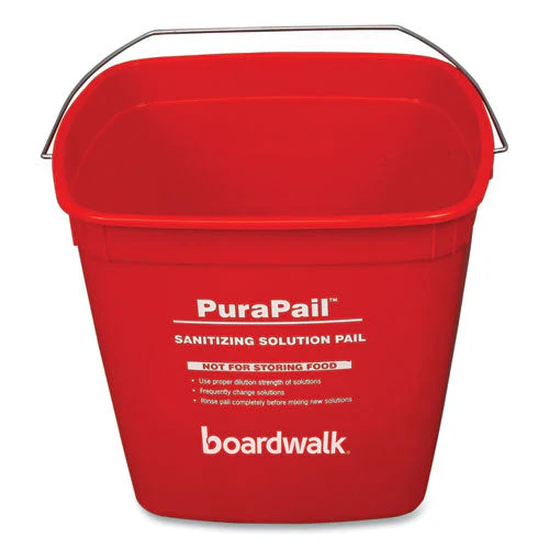 Purapail, 6 Qt, Polypropylene, Red/white - Image 3