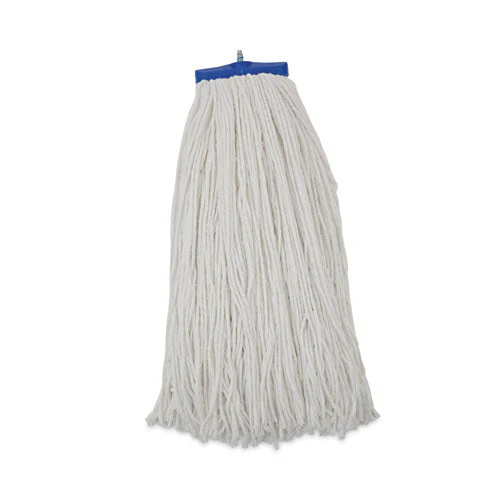 Cut-end Lie-flat Wet Mop Head, Rayon, 24oz, White - Image 1