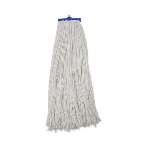 Mop Head, Economical Lie-flat Head, Rayon Fiber, 32-oz., White, 12/carton - Image 1