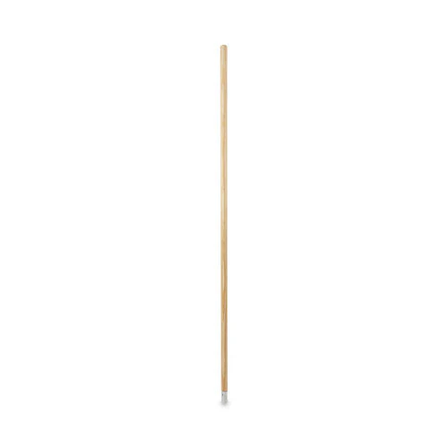 Lie-flat Screw-in Mop Handle, Lacquered Wood, 1.13" Dia X 54", Natural - Image 1