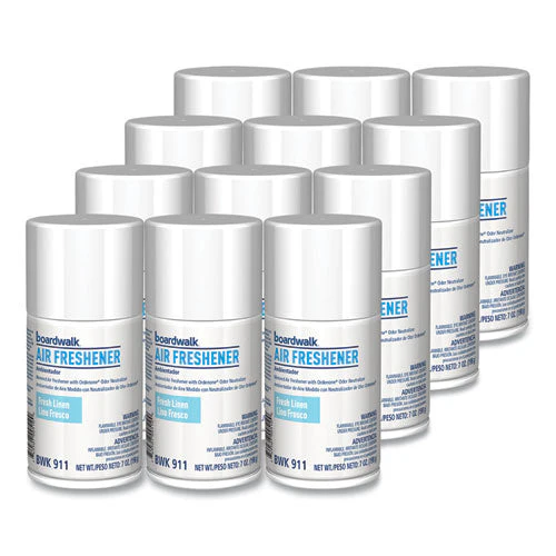 Metered Air Freshener Refill, Fresh Linen Scent Refill, 7 Oz Aerosol Can, 12/carton - Image 3
