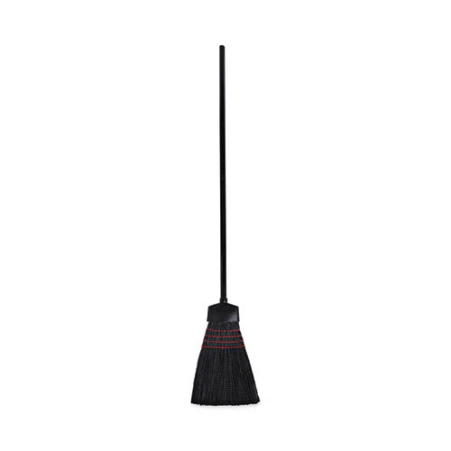 Maid Broom, Plastic Bristles, 54" Overall Length, Dozen - Image 1