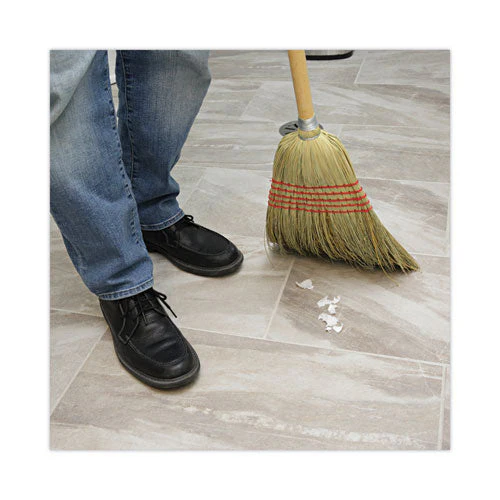 Parlor Broom, Yucca/corn Fiber Bristles, 55.5" Overall Length, Natural - Image 2