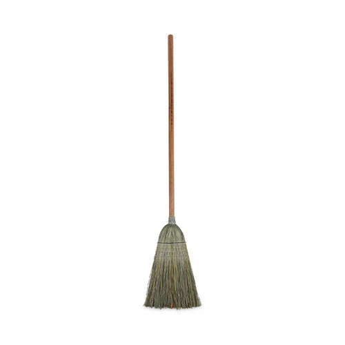 Warehouse Broom, Yucca Corn Fiber Bristles, 56" Overalll Length, Natural, 12/carton - Image 1