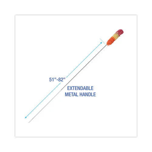 Polywool Dusters, Metal Handle Extends 51" To 82" Handle, Assorted Colors - Image 2