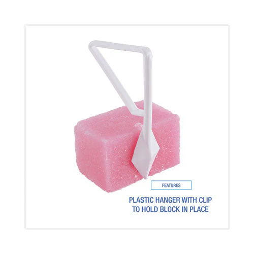 Toilet Bowl Para Deodorizer Block, Cherry Scent, 4 Oz, Pink, 144/carton - Image 2