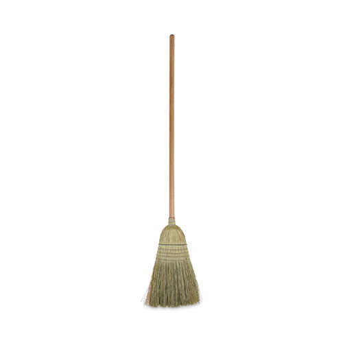 100% Corn Brooms, 60″ Overall Length, Natural, 6/carton