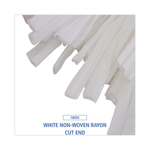 Nonwoven Cut End Edge Mop, Rayon/polyester, #20, White, 12/carton - Image 2
