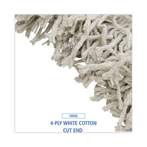 Cotton Mop Head, Cut-end, #32, White, 12/carton - Image 3