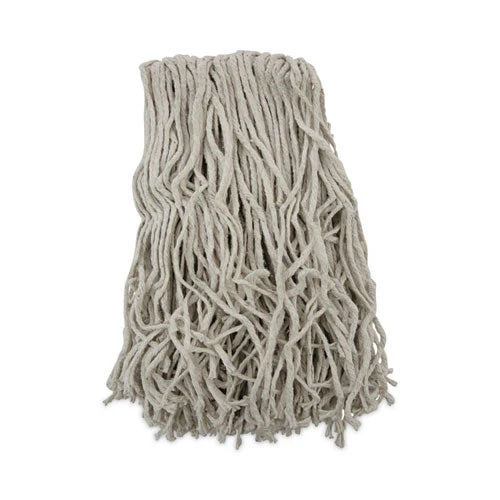 Banded Mop Head, Cotton, Cut-end, White, 16 Oz, 12/carton - Image 1