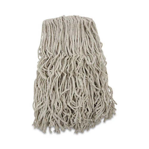 Banded Cotton Mop Heads, 24oz, White, 12/carton - Image 1