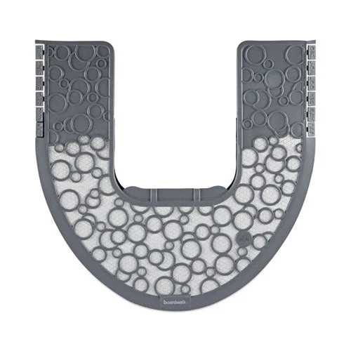Commode Mat 2.0, Rubber, 22 X 22, Gray/white, 6/carton - Image 1