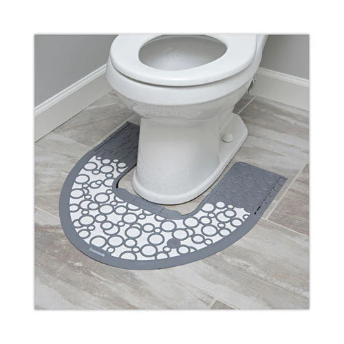 Commode Mat 2.0, Rubber, 22 X 22, Gray/white, 6/carton - Image 2
