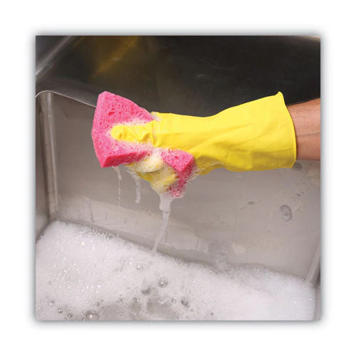 Small Cellulose Sponge, 3.6 X 6.5, 0.9" Thick, Pink, 2/pack, 24 Packs/carton - Image 3