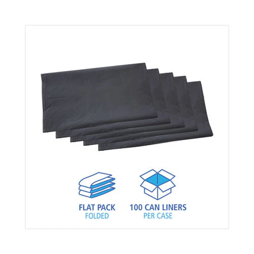 Linear Low Density Industrial Can Liners, 45 Gal, 1.3 Mil, 40 X 46, Gray, 100/carton - Image 2