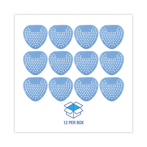 Gem Urinal Screens, Cotton Blossom Scent, Blue, 12/box - Image 3
