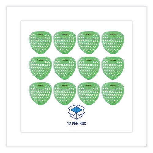 Gem Urinal Screens, Herbal Mint Scent, Green, 12/box - Image 2