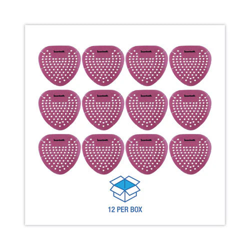 Gem Urinal Screens, Spiced Apple Scent, Red, 12/box - Image 3