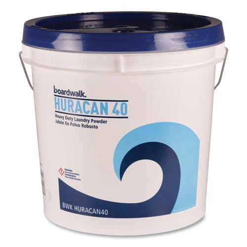 Low Suds Industrial Powder Laundry Detergent, Fresh Lemon Scent, 40 Lb Pail - Image 1