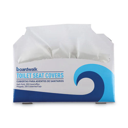 Premium Half-fold Toilet Seat Covers, 14.17 X 16.73, White, 250 Covers/sleeve, 20 Sleeves/carton - Image 3