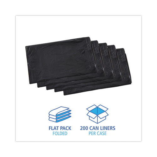 Linear Low Density Industrial Can Liners, 30 Gal, 0.65 Mil, 30 X 36, Black, 200/carton - Image 3