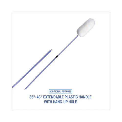 Lambswool Duster, Plastic Handle Extends 35" To 48" Handle, Assorted Colors - Image 3