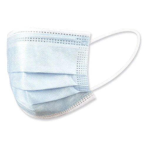 Three-ply General Use Face Mask, Blue, 50/box, 40 Boxes/carton - Image 1